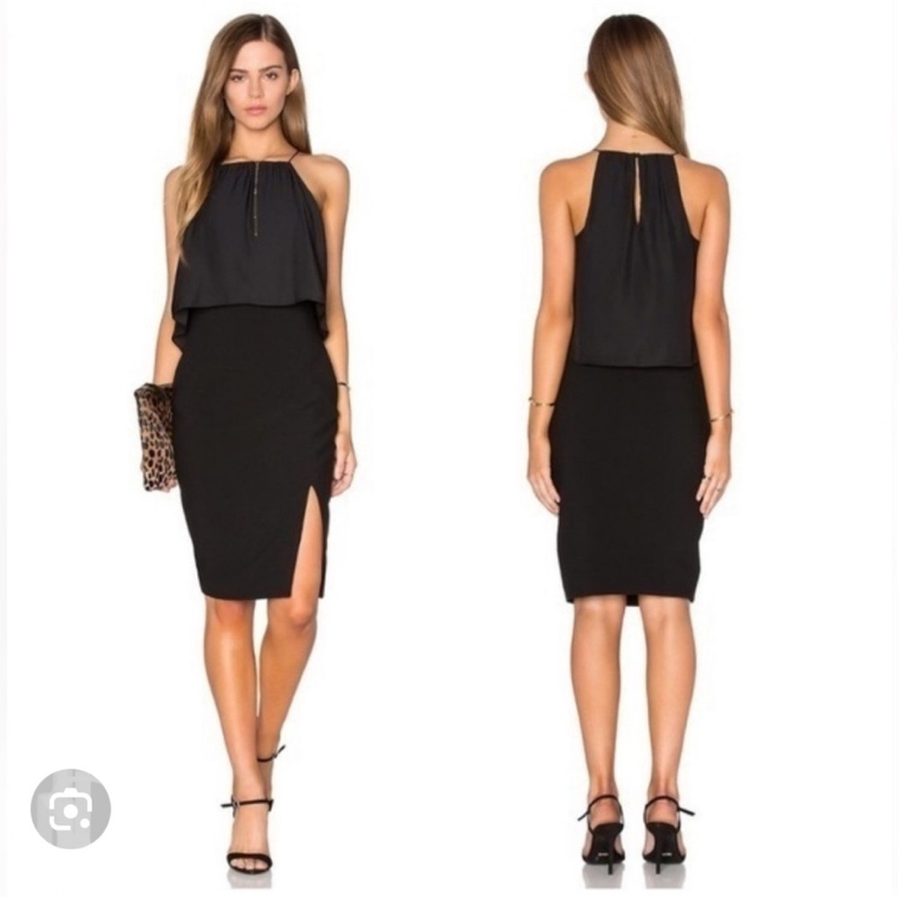 Elegant Black Halter Dress by Likely